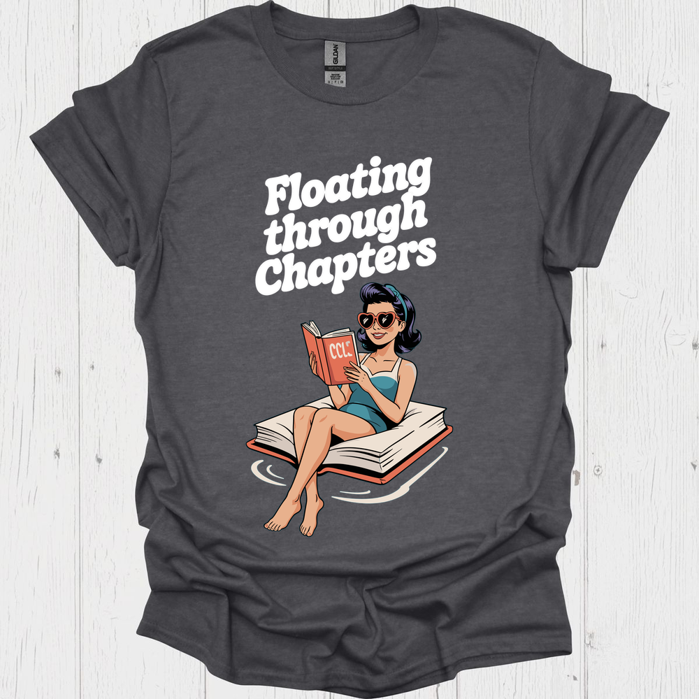 Floating Through Chapter V2, Summer Reads Vintage 1950'5 Tshirt