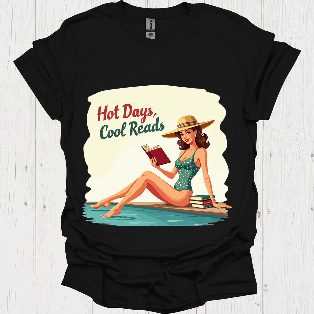 Floating Through Chapter V3, Summer Reads Vintage 1950'5 Tshirt