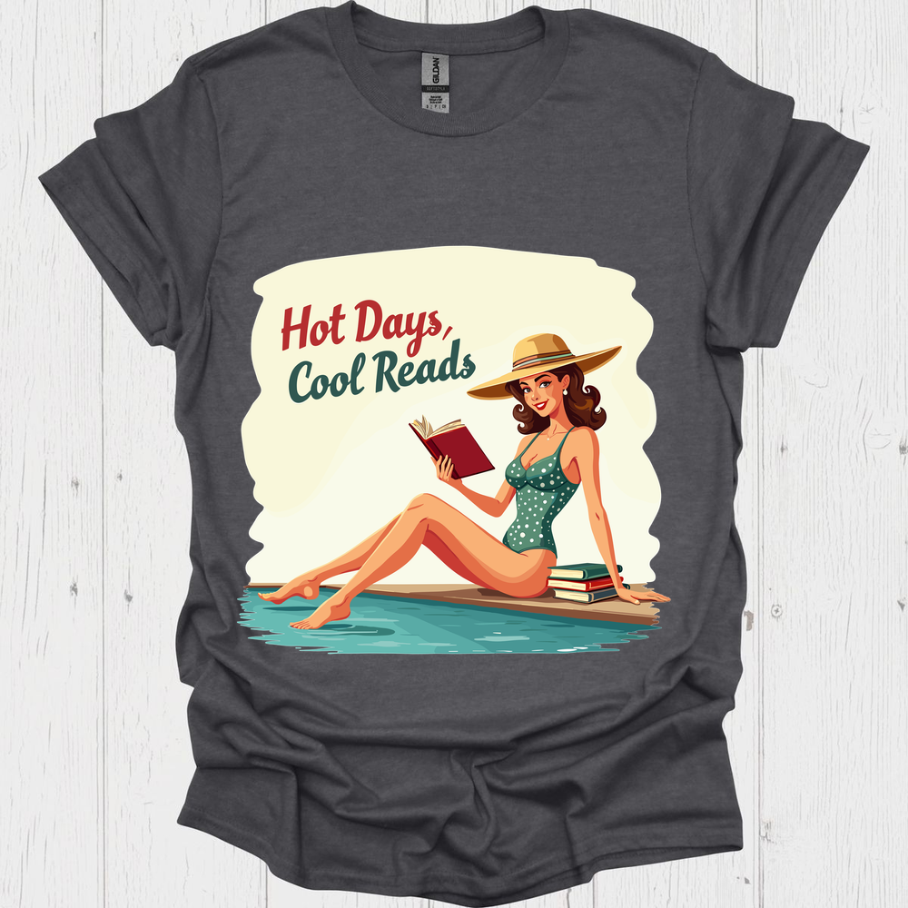 Floating Through Chapter V3, Summer Reads Vintage 1950'5 Tshirt