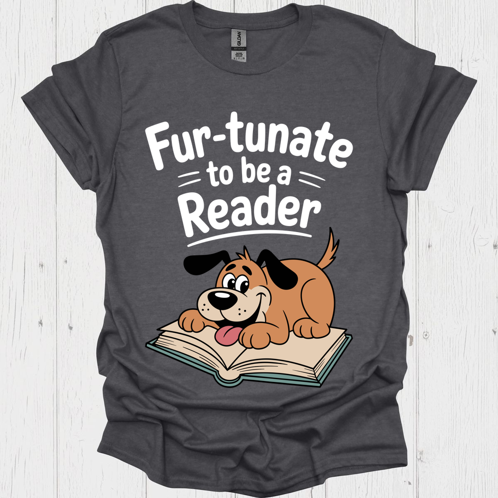 Furtunate To Be A Reader 1b Pet Lover T-Shirt