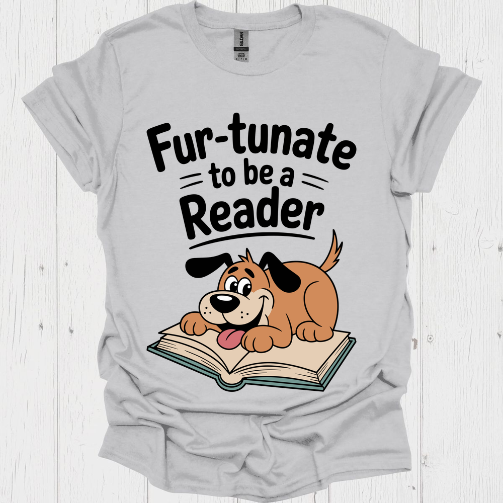 Furtunate To Be A Reader 1b Pet Lover T-Shirt