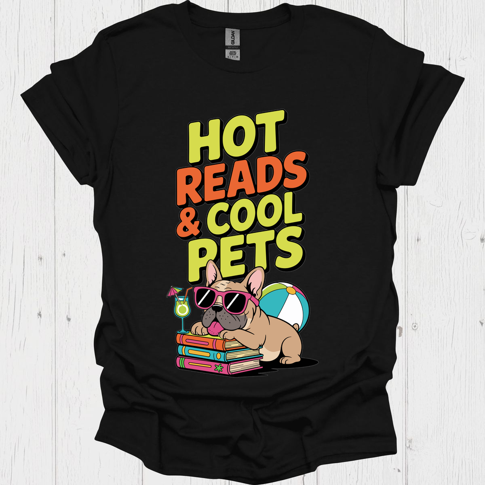 Hot Reads Cool Pets 2 Pet Lover T-Shirt