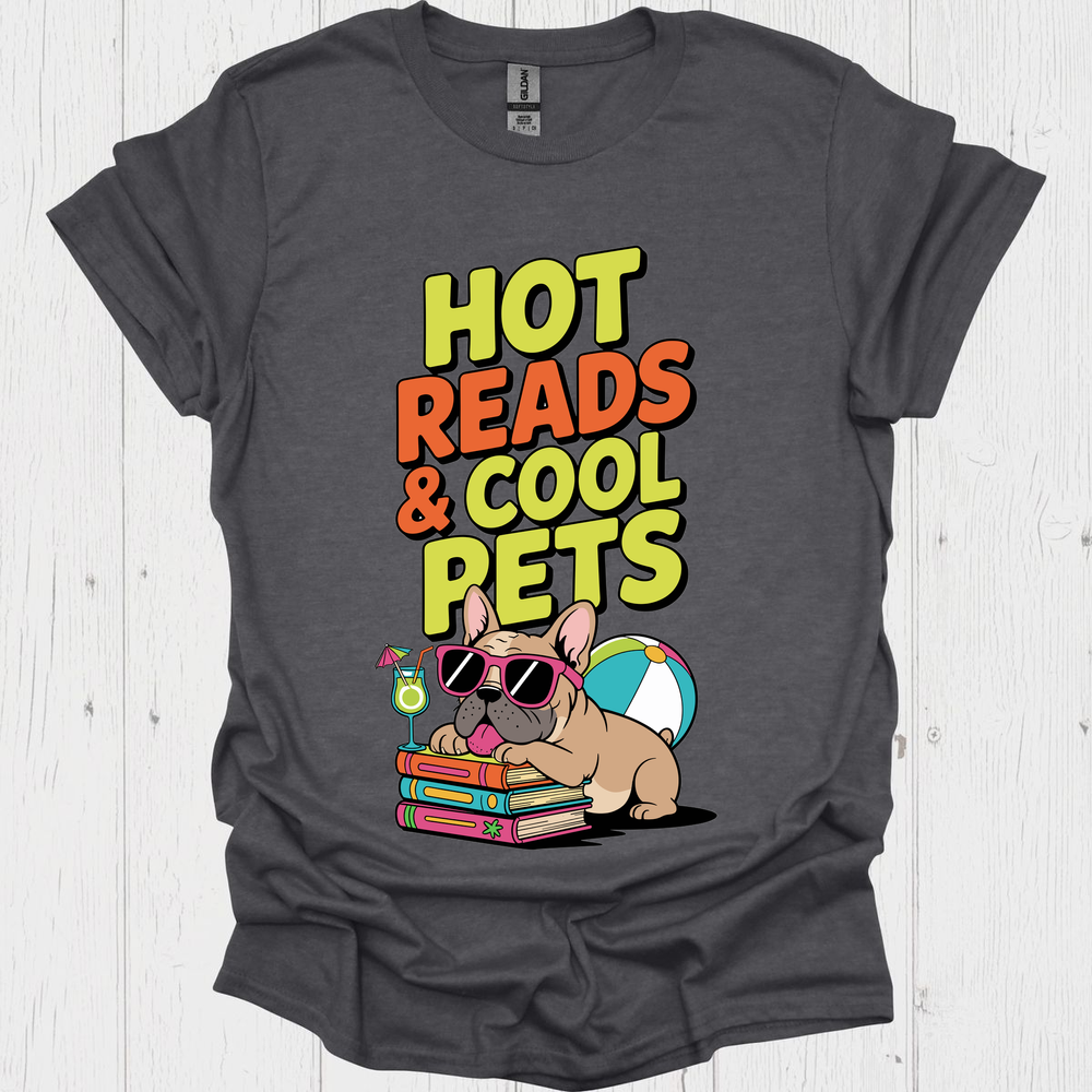 Hot Reads Cool Pets 2 Pet Lover T-Shirt