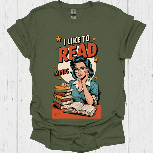 Funny Book Lover T-Shirt – Minds Are Sexy Reading Tee for Smart Readers v1