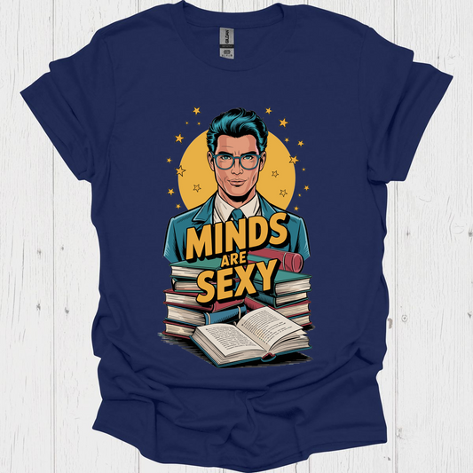 Minds Are Sexy V4, Funny t shirts for book lovers