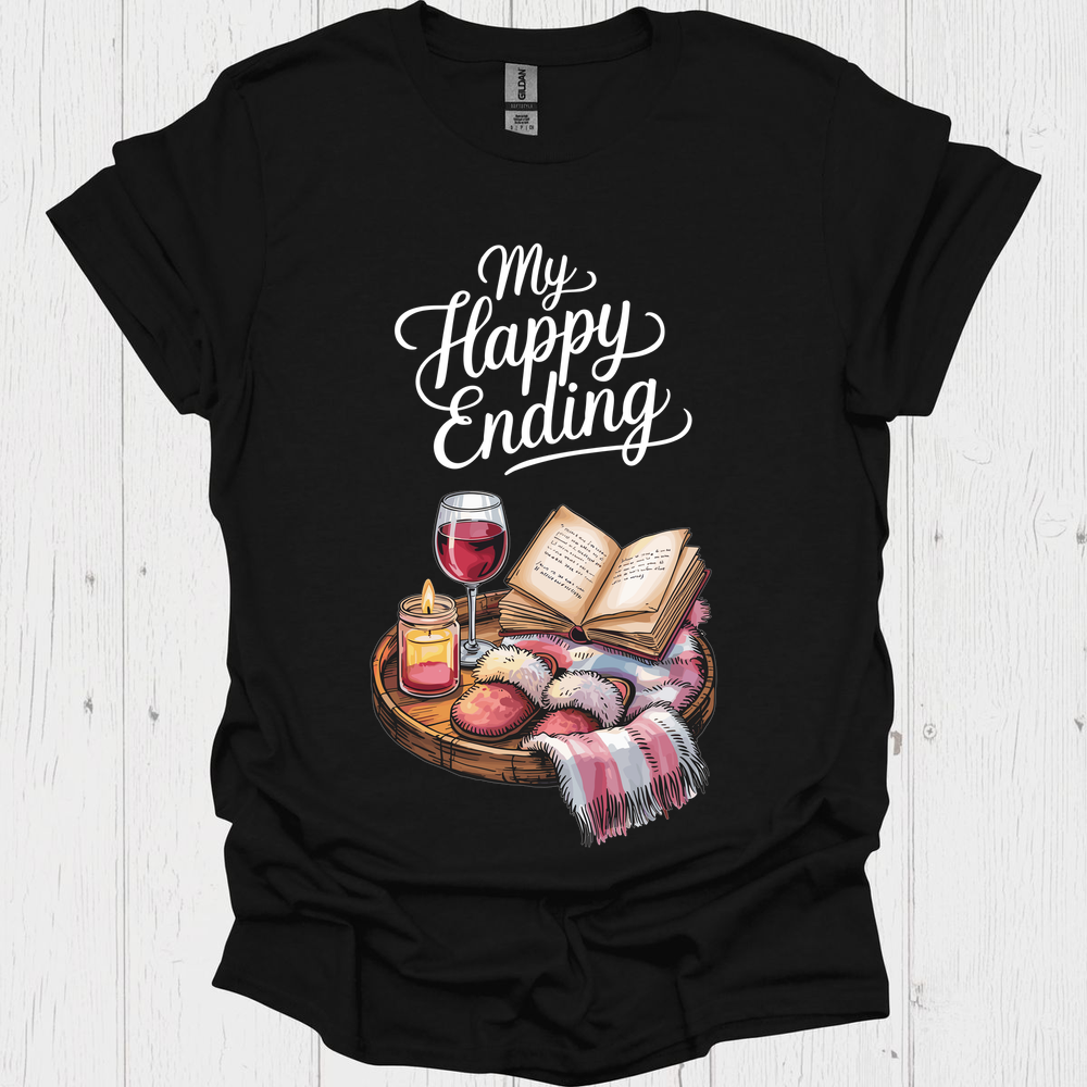 My Happy Ending V2, Funny t shirts for book lovers