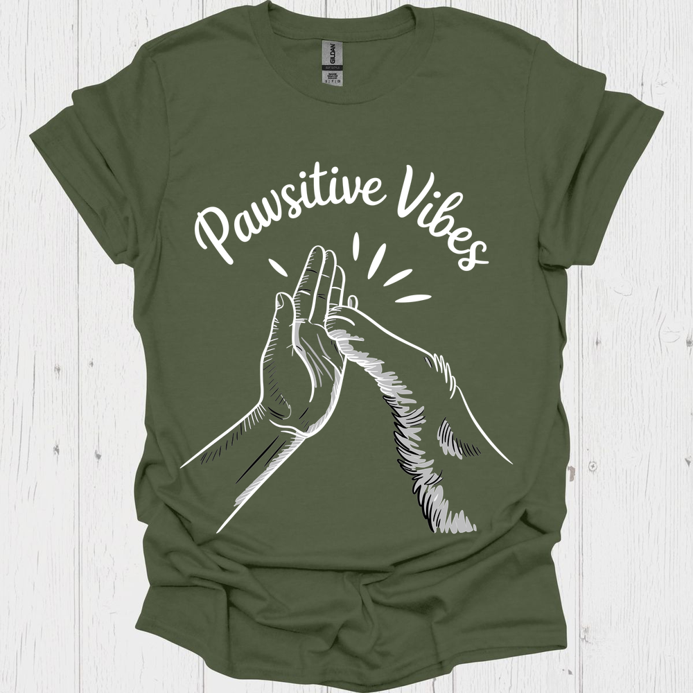 Pawsitive Dogs Shake V1b Pet Lover T-Shirt