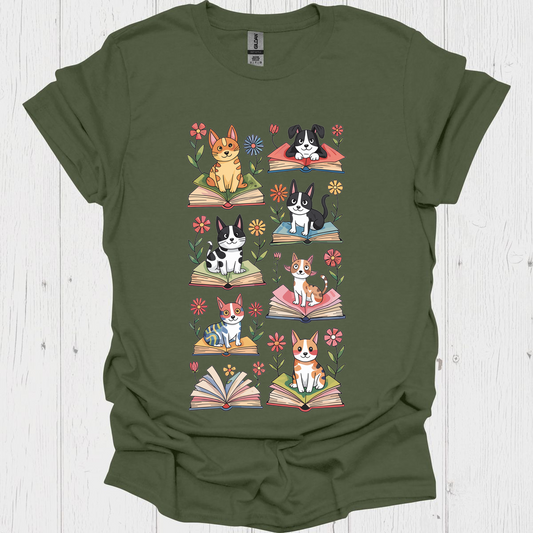 Pets N Books 2 Pet Lover T-Shirt