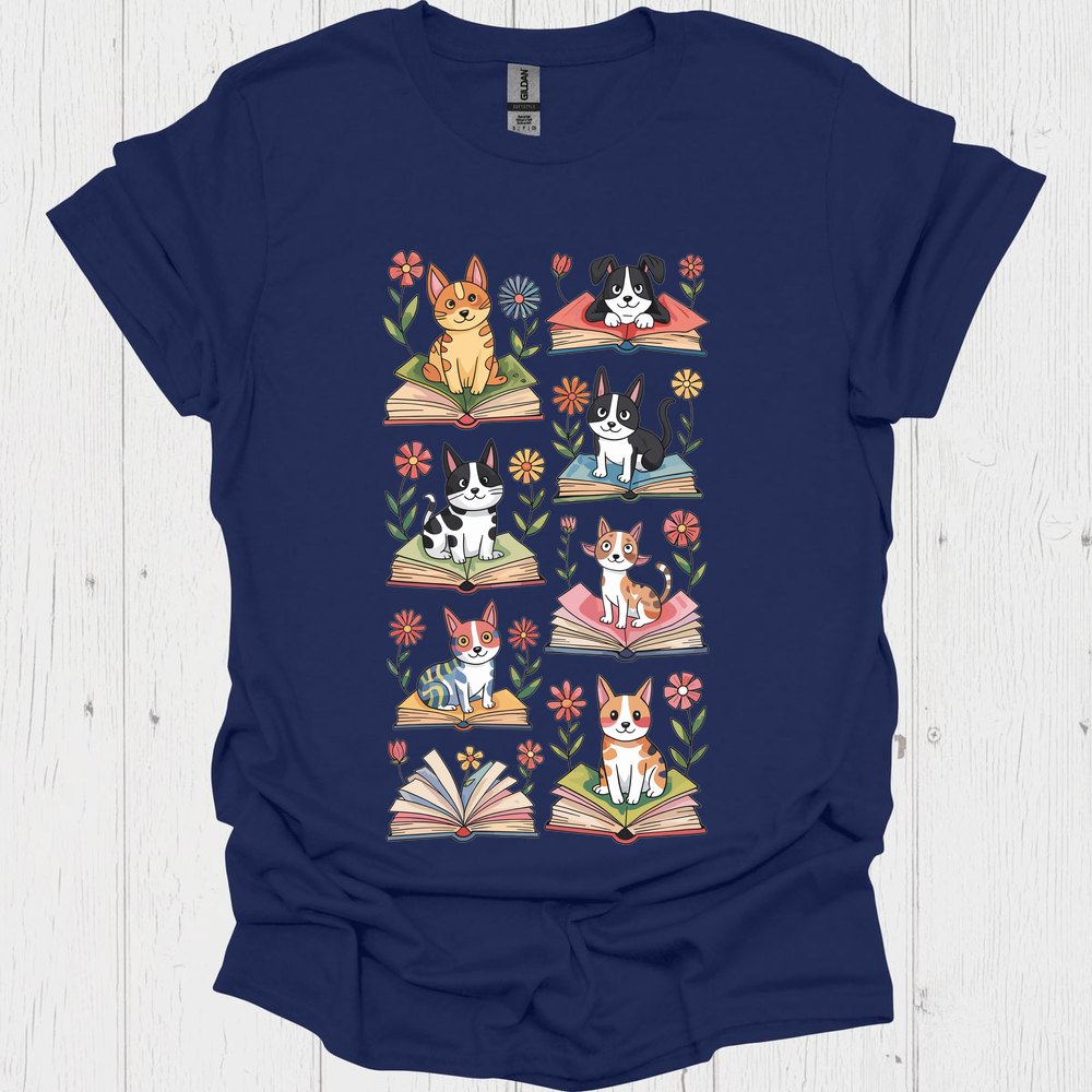 Pets N Books 2 Pet Lover T-Shirt
