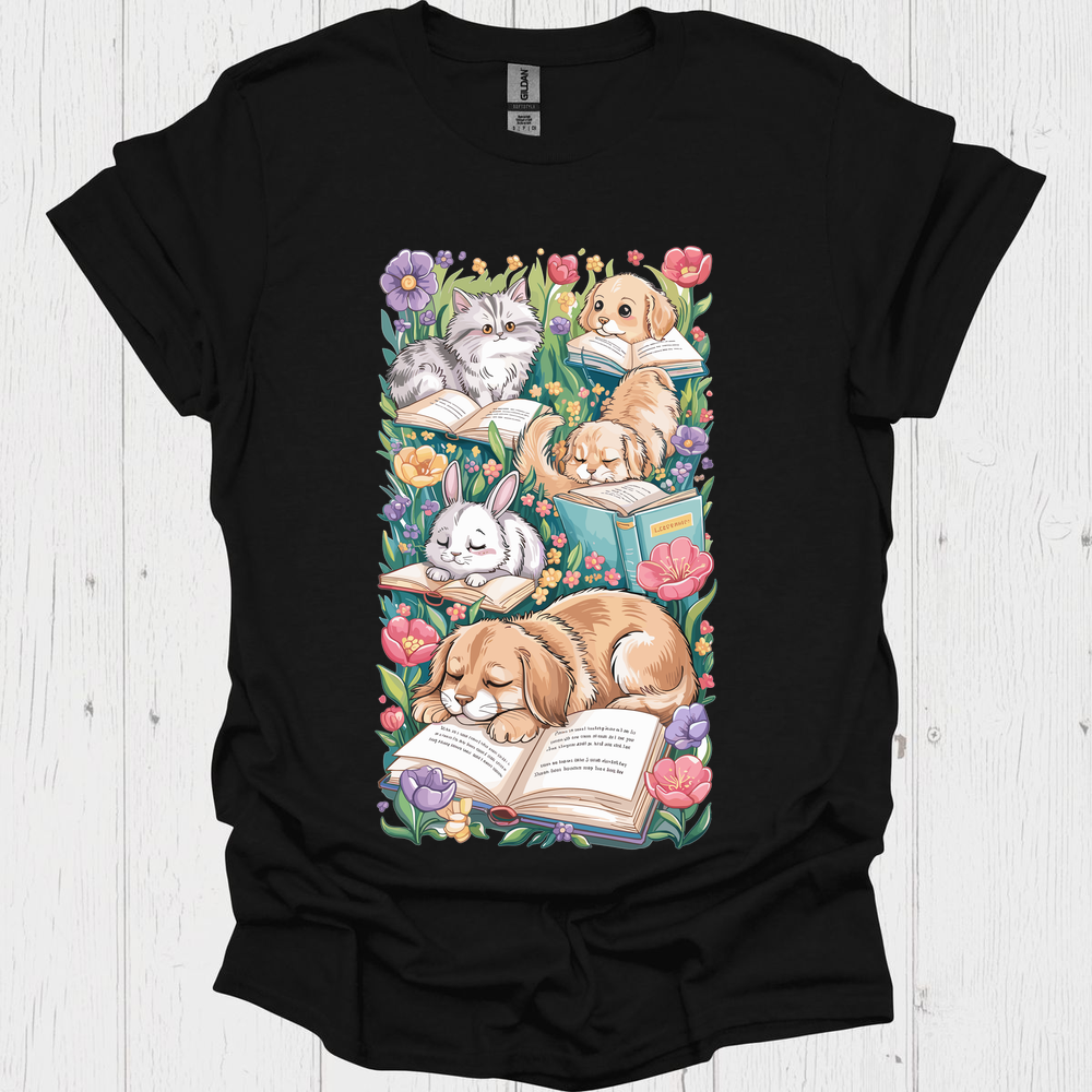 Pets N Books 3 Pet Lover T-Shirt
