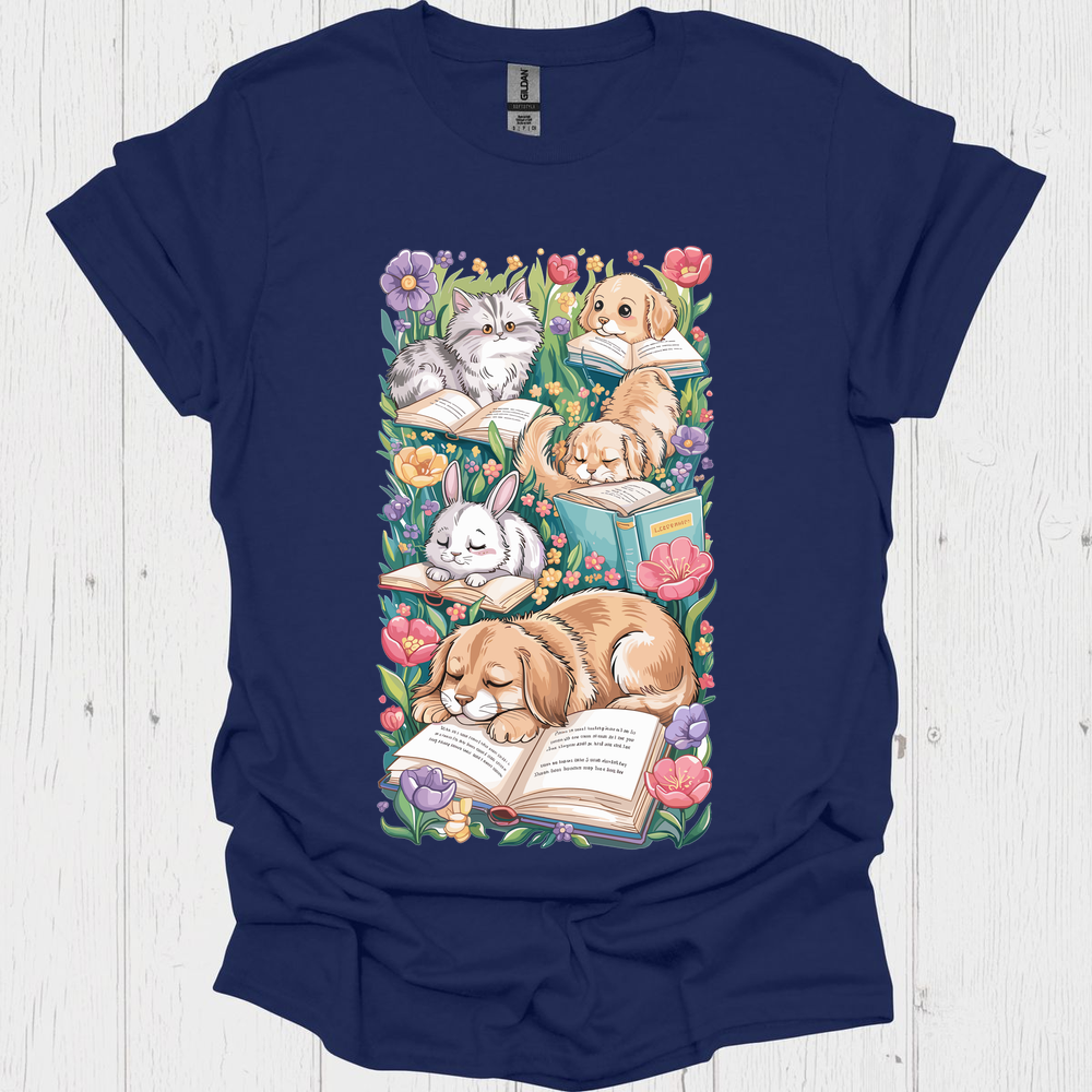 Pets N Books 3 Pet Lover T-Shirt