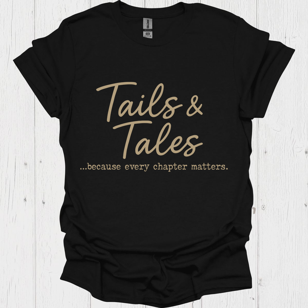 Funny pet lover t-shirt, Tails N Tales V1, bookk lover  tee