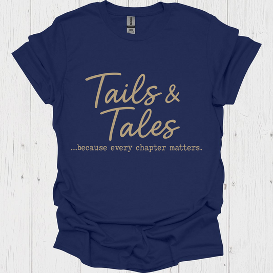 Funny pet lover t-shirt, Tails N Tales V1, bookk lover  tee